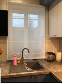 Римська штора з Тюлі для Кухні