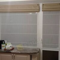 Римська штора на кухню Тюль Льон, білий