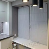 Римська штора на вікно Блекаут перфект, світло сірий