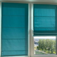 Римська штора Блекаут Перфект Аква 8