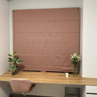 Римська штора Блекаут Перфект Пудровий-10