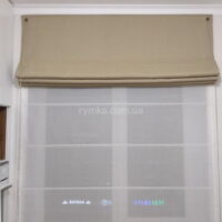 Римська штора Блекаут Перфект бежевий - 15