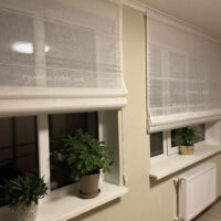 Римська штора Тюль Скрін кремовий-3