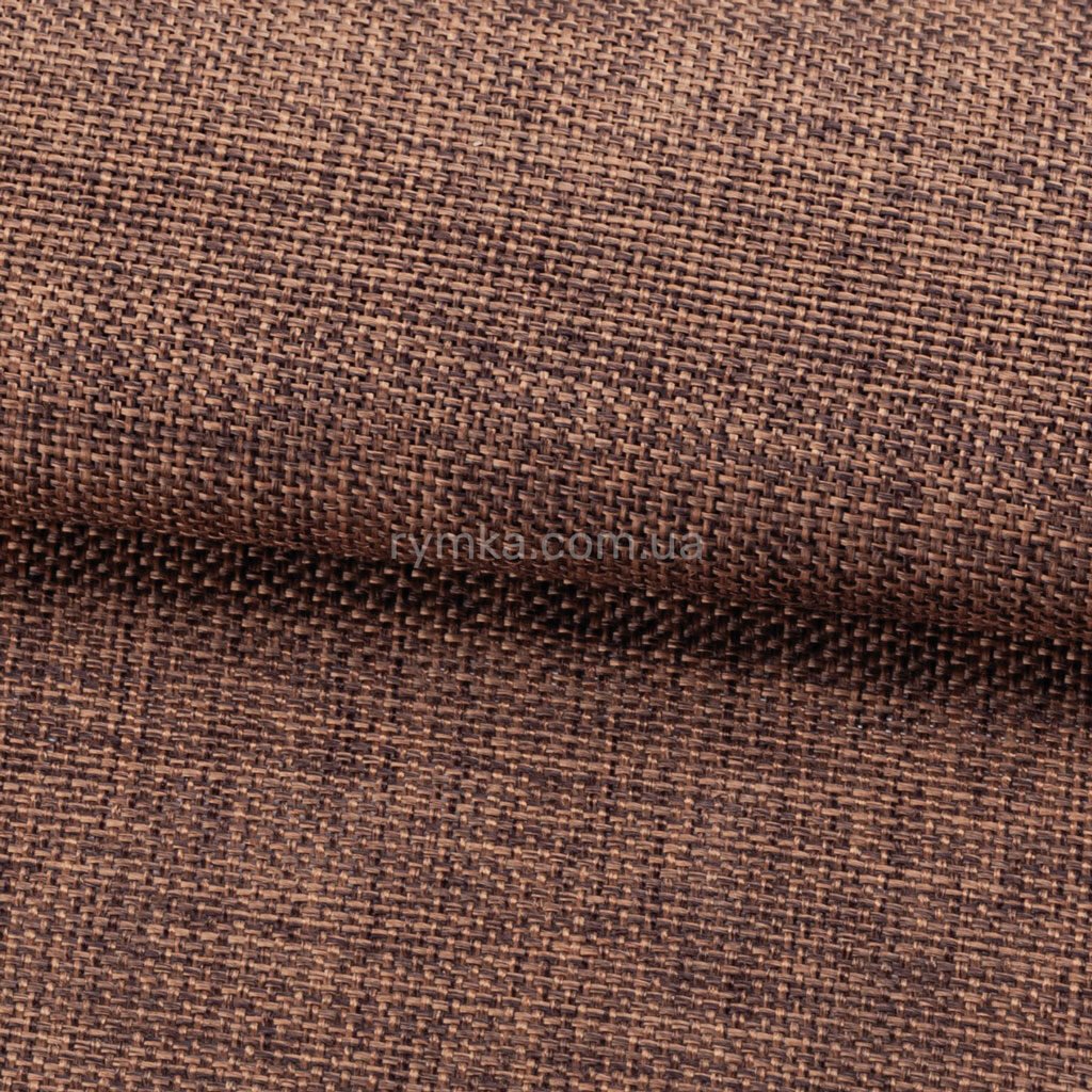Тканина Льон FINE Шоколадний