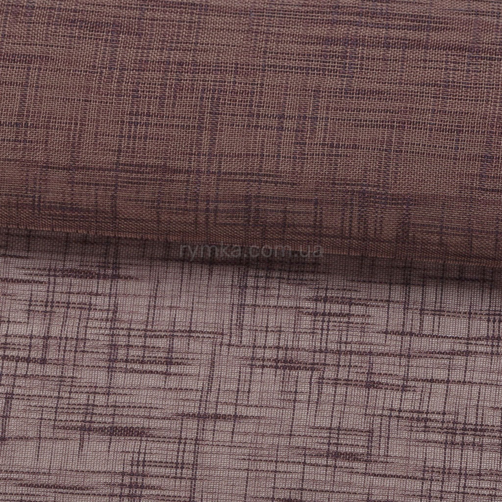 Тканина Тюль Льон Шоколадний