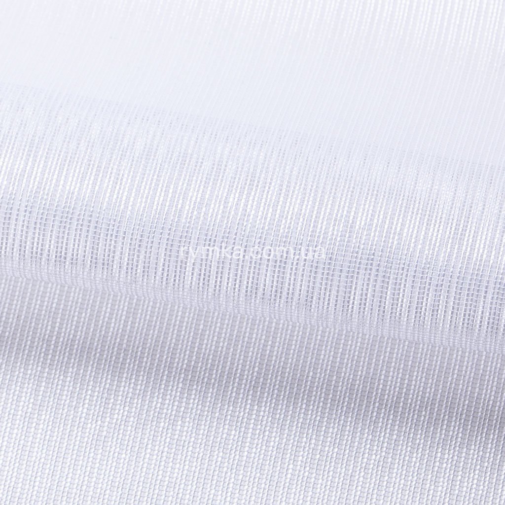 Тканина Тюль Скрін Білосняжний