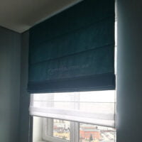 Римська-штора-Джусі-велюр-темна-бірюза-14